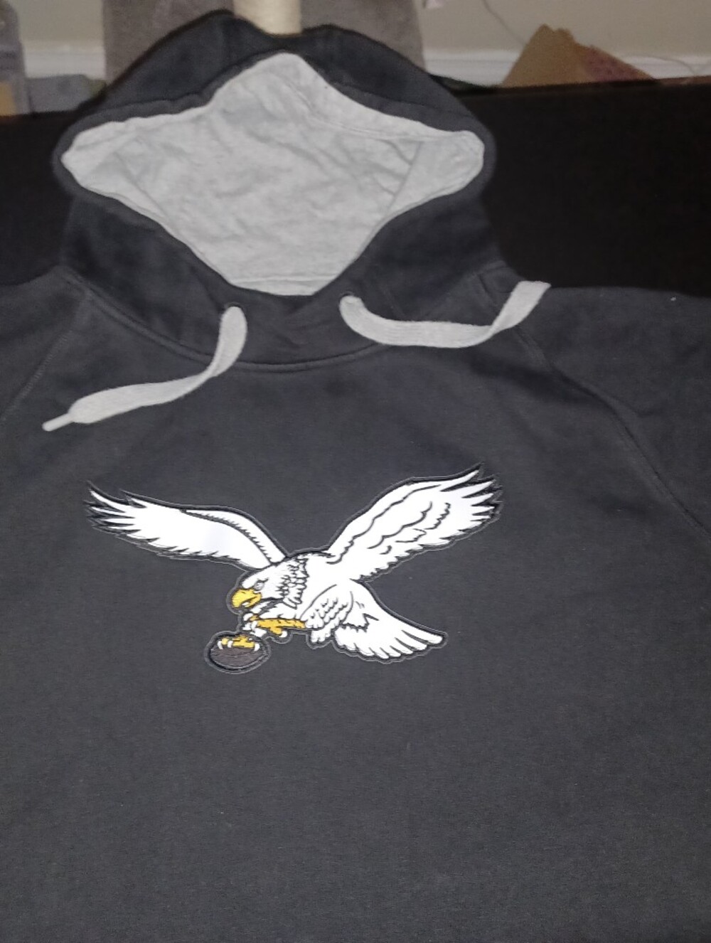 Philadelphia Eagles Hoodie Big Mans Size 2XL Black 2X Antiqua Brand